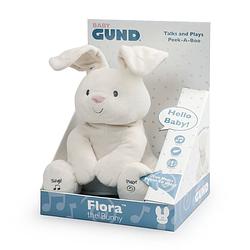 Foto van Gund flora the bunny knuffel crème 30cm nederlands gesproken