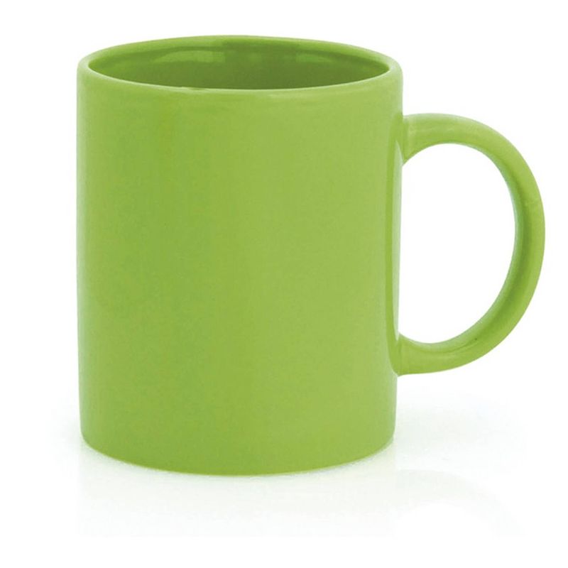 Foto van 1x groene drinkbekers/mokken groen 370 ml - bekers