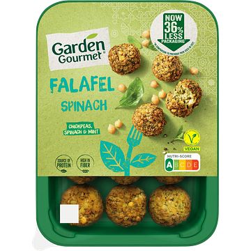 Foto van Garden gourmet falafel spinach 190 g bij jumbo