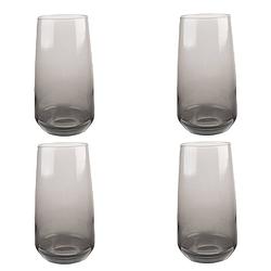 Foto van Haes deco - waterglas, drinkglas set van 4 glazen - inhoud glas 430 ml / ø 6x14 cm