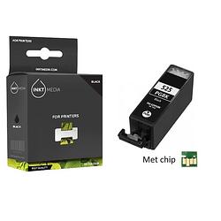 Foto van Inktmedia® -navulinkt - geschikt canon pgi-525bk inktcartridge zwart met chip - navul inkt - refill inkt