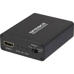 Foto van Speaka professional audio extractor sp-ae-h/tc-04v2 [hdmi - hdmi, toslink, jackplug, cinch] 3840 x 2160 pixel