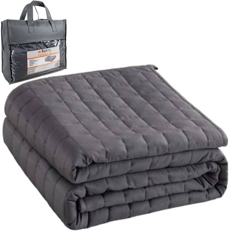 Foto van Verzwaringsdeken 8 kg weighted blanket grijs 150 x 200 cm