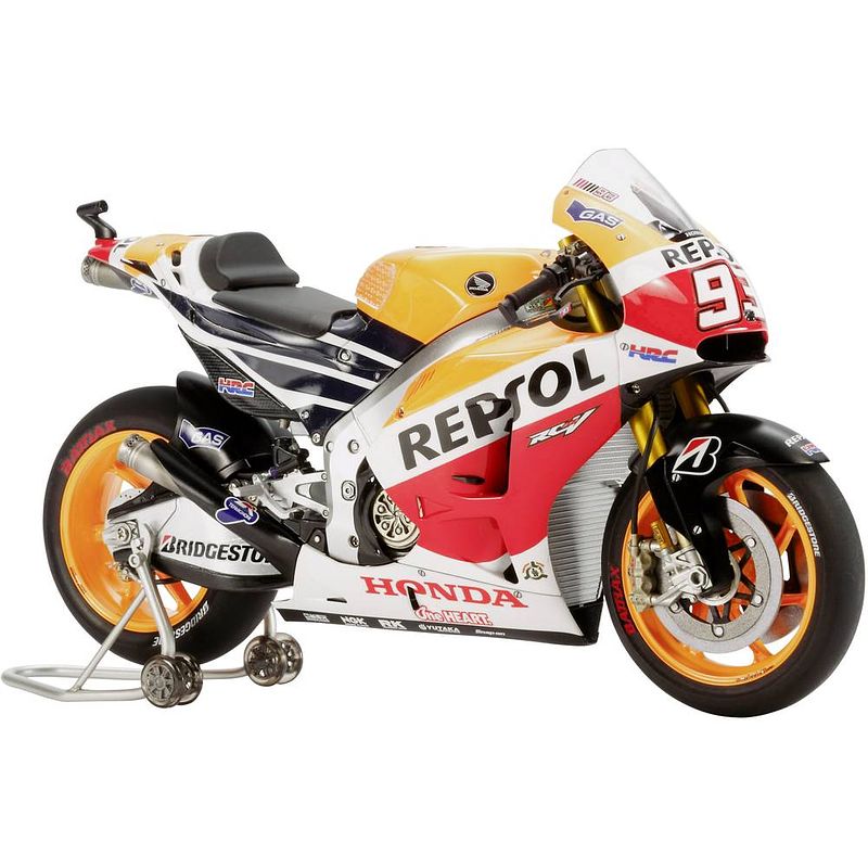 Foto van Tamiya 300014130 repsol honda rc213v 14 motorfiets (bouwpakket) 1:12