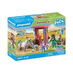 Foto van Playmobil country starter pack boerderij dierenarts met de ezels 71471