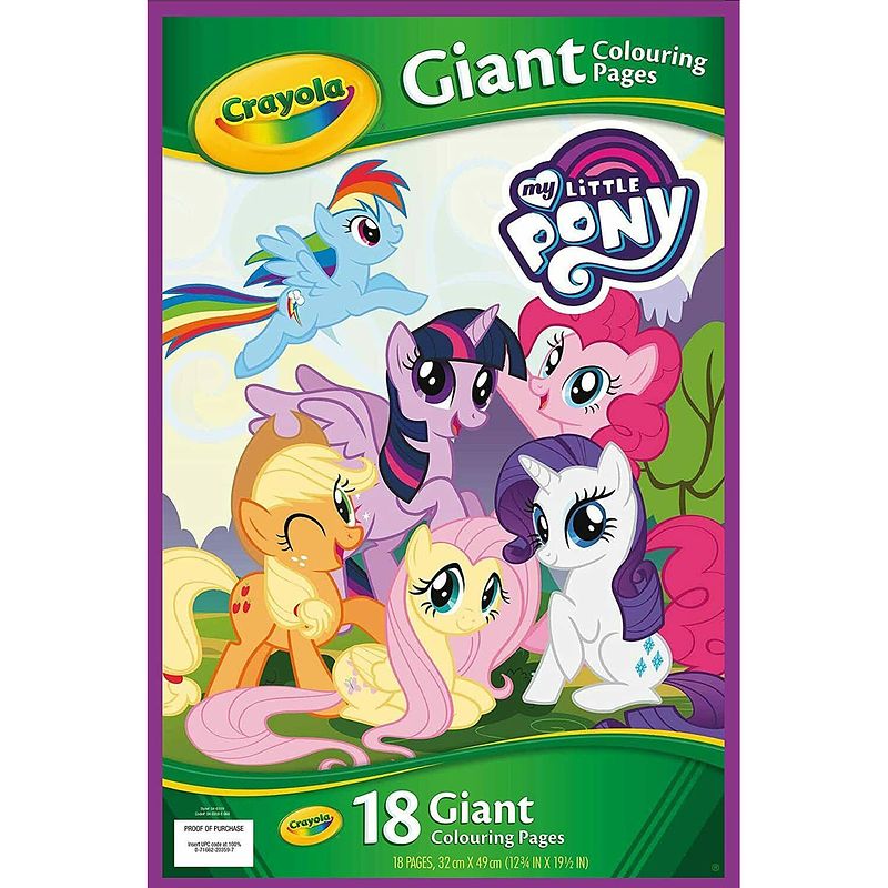 Foto van Crayola my little pony 18 giant colouring pages - 18 reuze kleurplaten