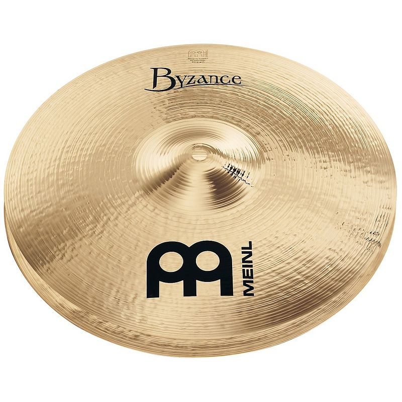 Foto van Meinl byzance b14mh-b brilliant medium hi-hat