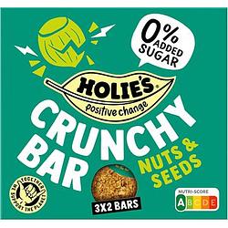 Foto van Holie'ss crunchy bar nuts & seeds 3 x 2 bars bij jumbo