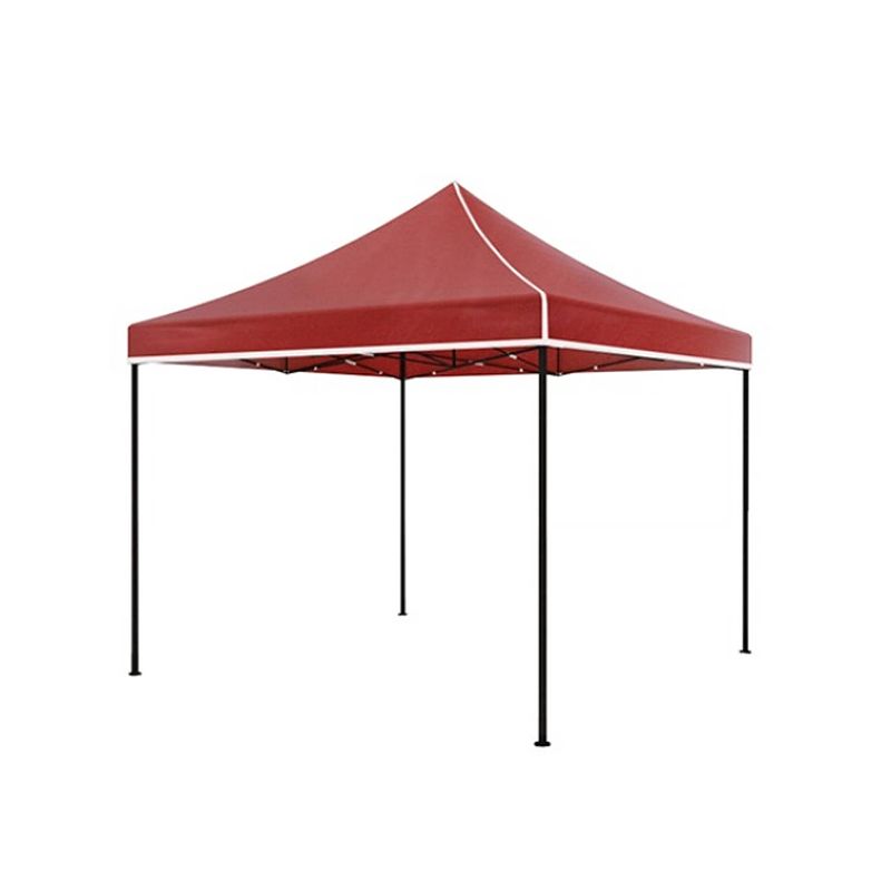 Foto van Easy up 3x3m rood luxe zonder zijwanden partytent opvouwbaar