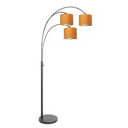 Foto van Steinhauer sparkled light vloerlamp - e27 (grote fitting) - goud en zwart