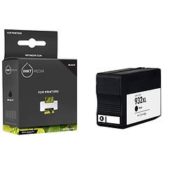 Foto van Inktmedia® -navulinkt - geschikt hp 932xl (cn053ae) inktcartridge zwart hoge capaciteit - navul inkt - refill inkt