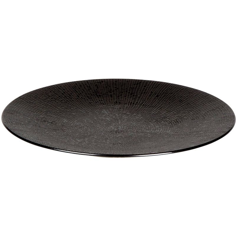 Foto van Palmer bord coupe cubical 27 cm zwart stoneware 1 stuk(s)