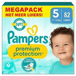 Foto van Pampers premium protection maat 5, 82 luiers 1116kg bij jumbo