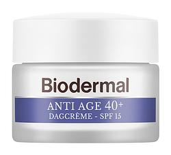 Foto van Biodermal anti age 40+ dagcrème met hyaluronzuur en vitamine c - met spf15