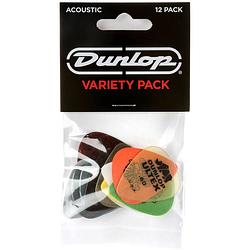 Foto van Dunlop pvp112 acoustic pick variety pack plectrum set 12 stuks