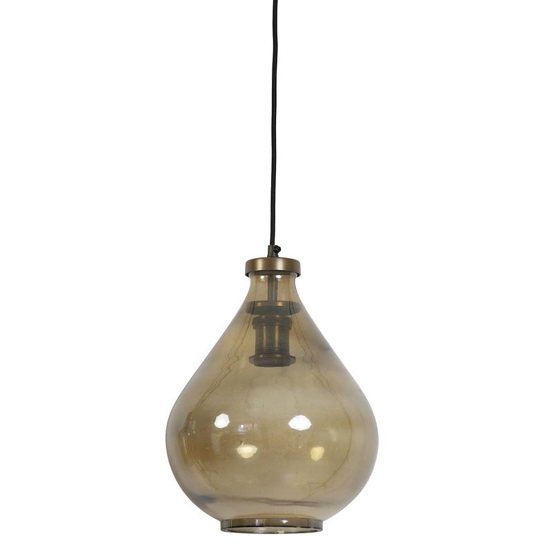 Foto van Light & living - hanglamp ilze - 25x25x36 - bruin