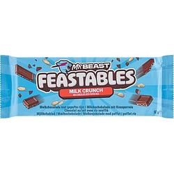 Foto van Feastables mrbeast melk crunch chocolade reep 60g bij jumbo