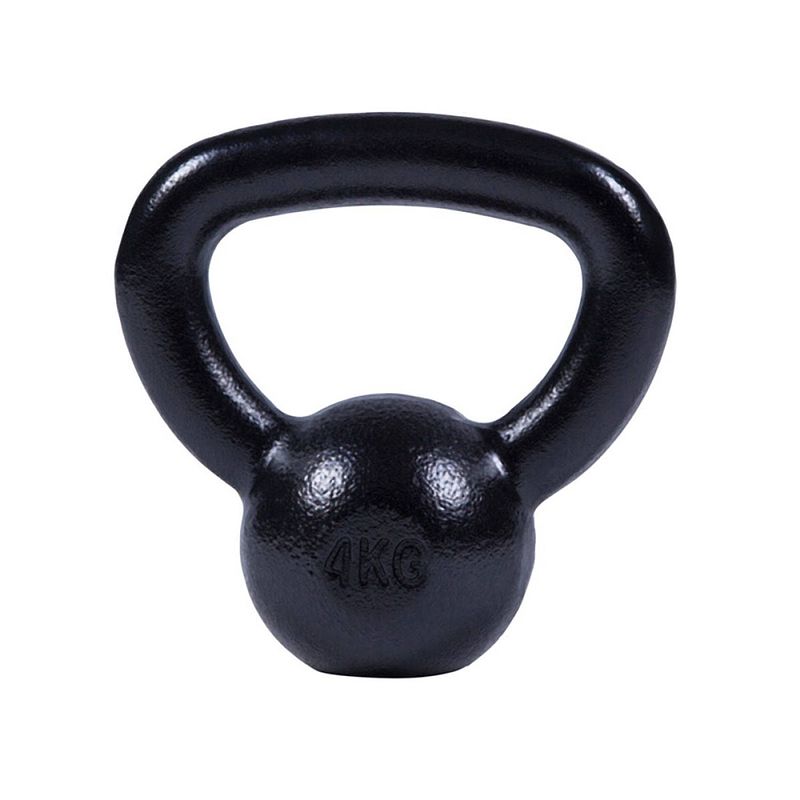 Foto van Kettlebell (4 kg) gietijzer zwart