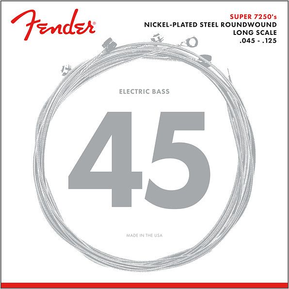 Foto van Fender 72505m super 7250s nps roundwound snarenset 5-string medium