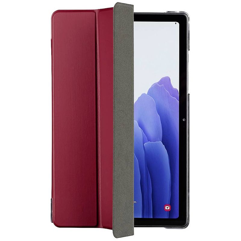 Foto van Hama fold clear bookcase samsung galaxy tab a7 rood model-specifieke tablethoes