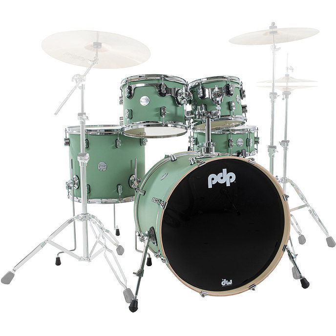 Foto van Pdp drums pd805462 concept maple finish ply satin seafoam 5d. shellset