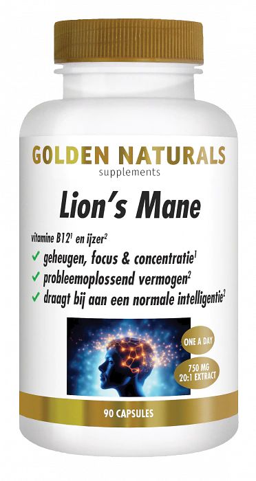 Foto van Golden naturals lion'ss mane capsules