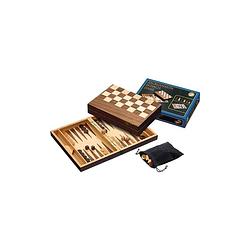 Foto van Philos schaak/dam/backgammon kassette veld 40 mm, koningshoogte 78 mm