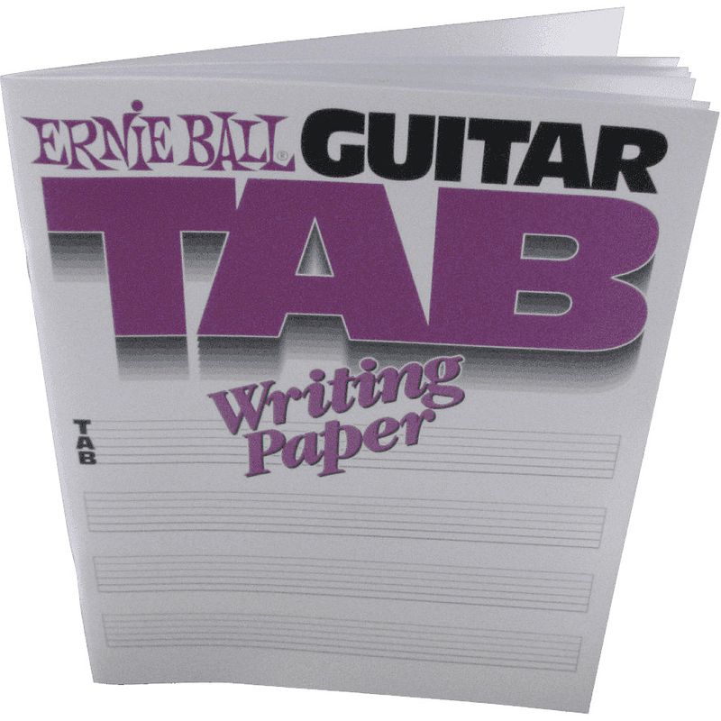 Foto van Ernie ball 7021 guitar tab writing paper notitieboek voor gitaar