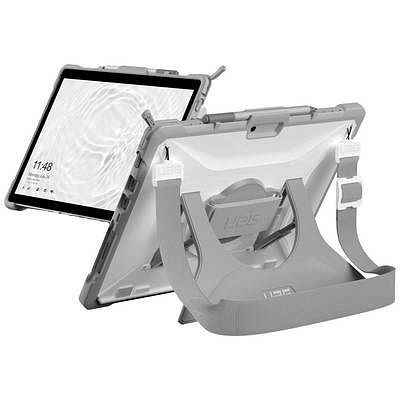 Foto van Urban armor gear healthcare handstrap case backcover microsoft surface pro 9 grijs tabletcover