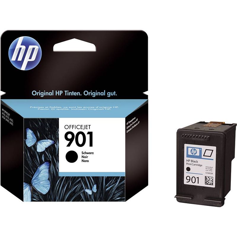 Foto van Hp inkt 901 origineel zwart cc653ae cartridge