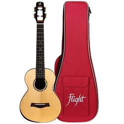 Foto van Flight royal series voyager eq-a tenor elektrisch-akoestische tenor ukelele met gigbag