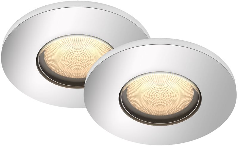 Foto van Philips hue adore badkamerinbouwspot white ambiance 2-pack