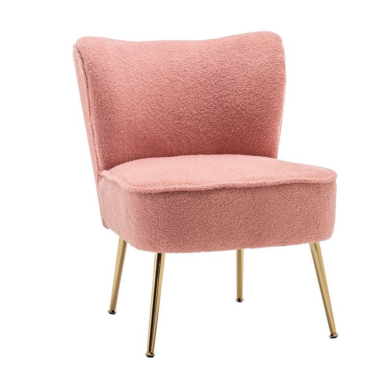 Foto van Fauteuil zitbank 1 persoons teddy roze stoel