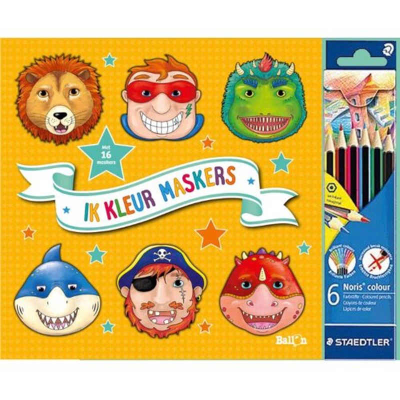 Foto van Ik kleur maskers (oranje) - ik maak maskers