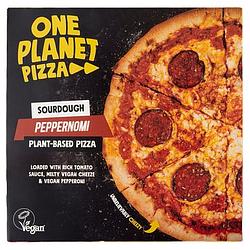 Foto van One planet pizza sourdough peppernomi plantbased pizza 310g bij jumbo