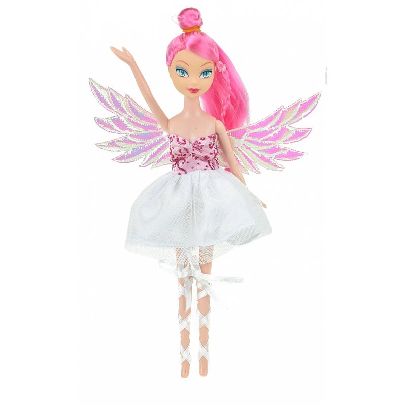 Foto van Toi-toys tienerpop glitterfee wit 22 cm