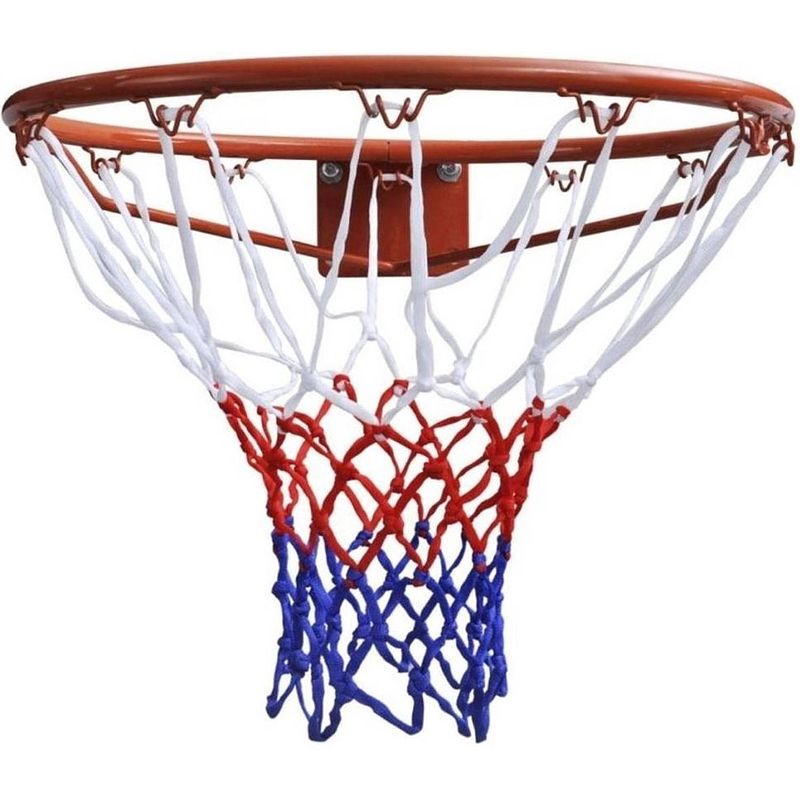 Foto van Basketbalring met net 45 cm oranje