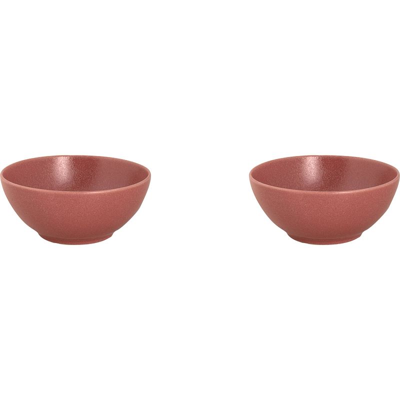 Foto van Mammoet schaal spirit 15 cm 51 cl rood stoneware 2 stuk(s)