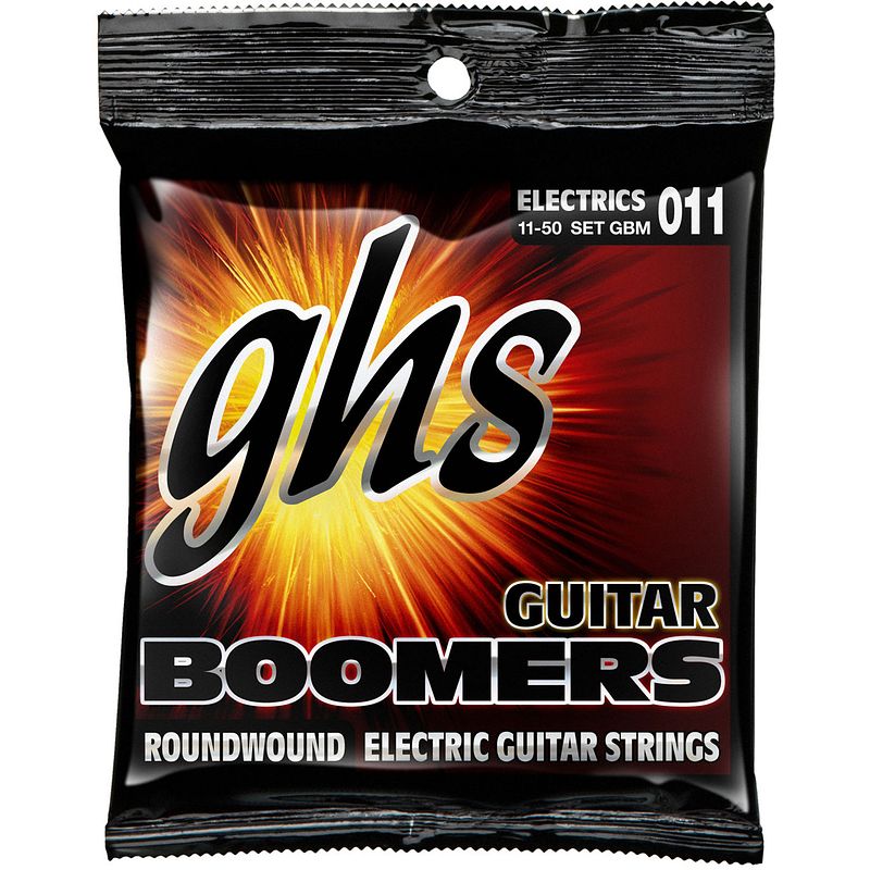 Foto van Ghs gbm boomers medium snarenset voor elektrische gitaar