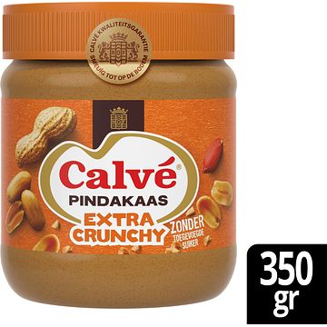 Foto van Calve pindakaas extra crunchy 350g bij jumbo