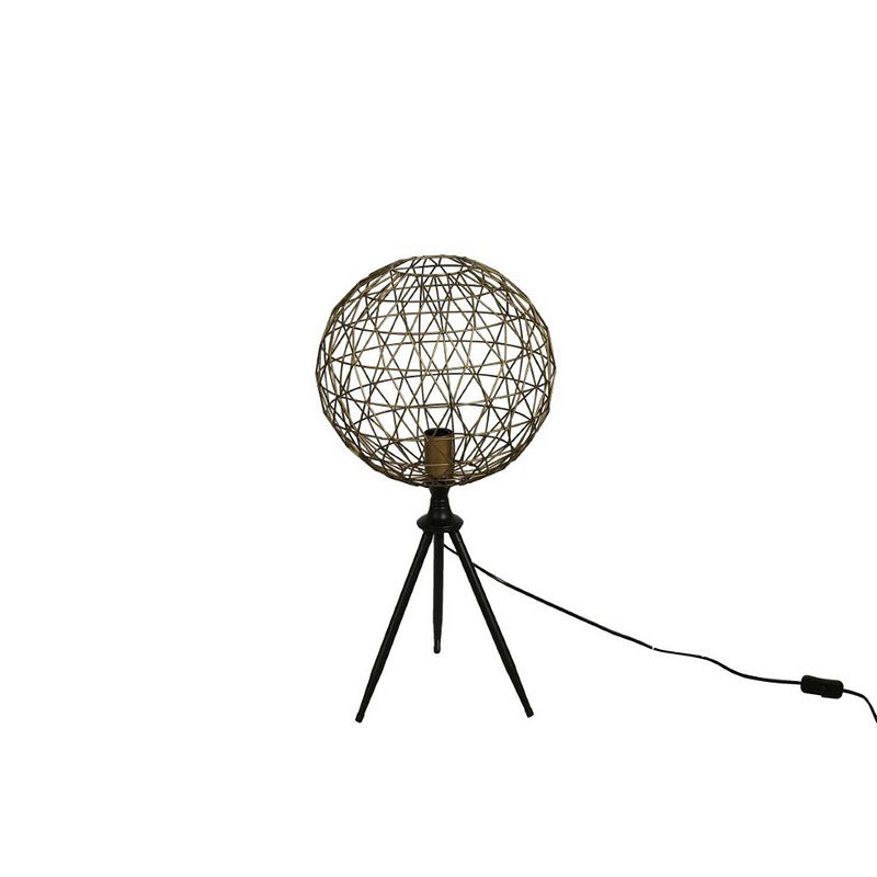 Foto van Luxury label tafellamp miguel messing 34 x 34 x 69 cm