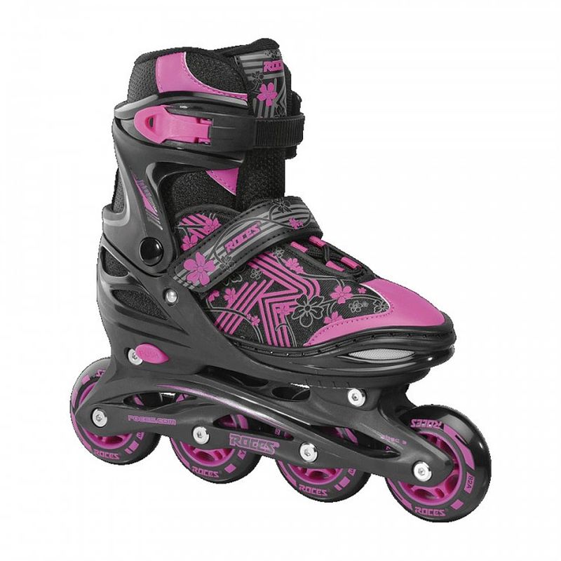 Foto van Roces inline skates roces girls jokey 3.0 meisjes zwart / roze maat 38-41