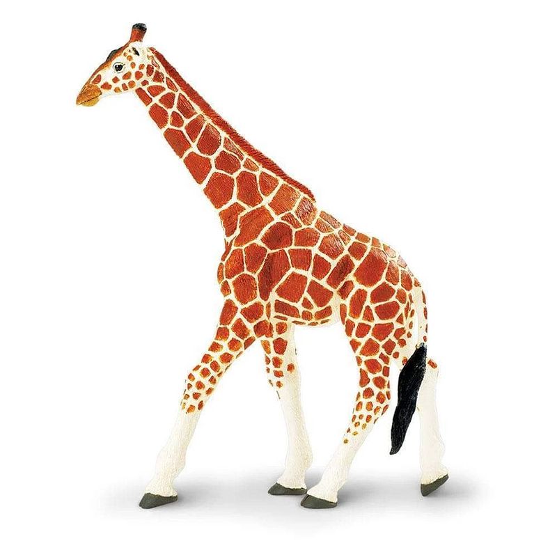 Foto van Safari wilde dieren giraffe junior 25 cm bruin/geel