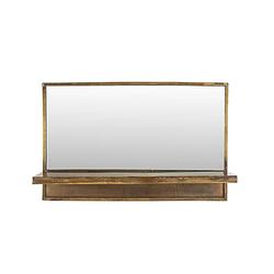 Foto van Anli style mirror shelf feyza horizontal brass