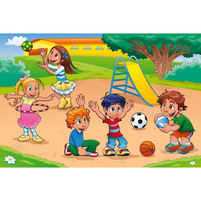 Foto van Dimex kids in playground vlies fotobehang 375x250cm 5-banen