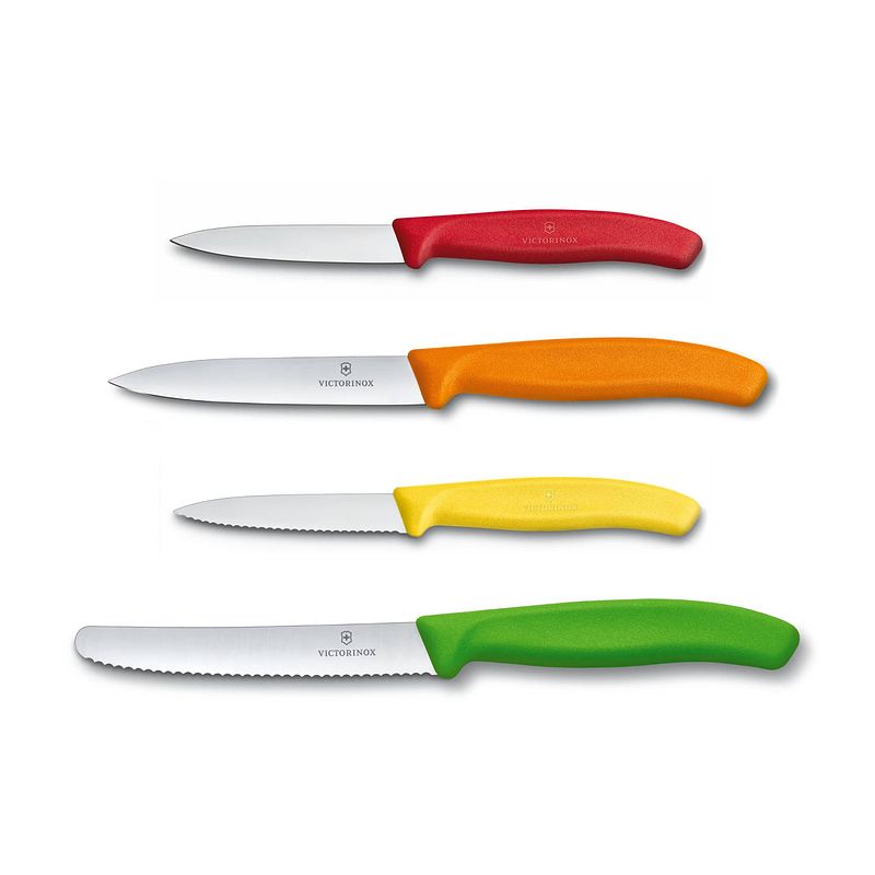 Foto van Victorinox swiss classic keukenset - 4-delig - multicolor - rvs