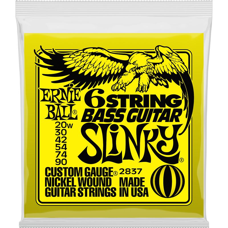 Foto van Ernie ball 2837 slinky 6-string 29 5/8 scale bass guitar strings