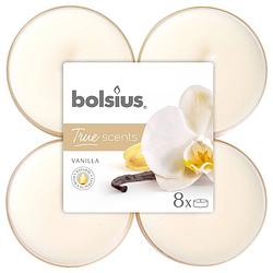 Foto van Bolsius geurtheelichten true scents vanille 11,7 cm 8 stuks