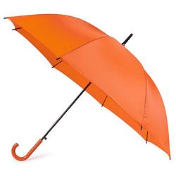 Foto van Oranje automatische paraplu 107 cm - paraplu's