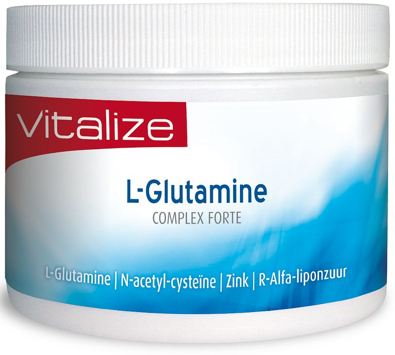 Foto van Vitalize l-glutamine complex forte poeder